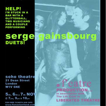 Help! I'm stuck in a bar with a glitterball, two musicians and a couple performing Serge Gainsbourg duets!